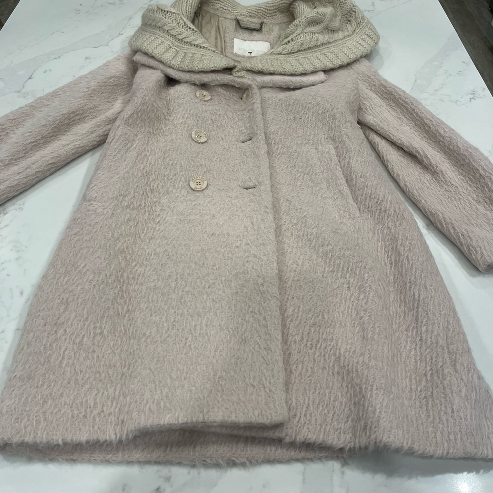 Scervino Street Stylish Double-Breasted Coat with Knit Collar - Picture 4 of 16
